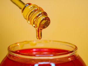Metronidazole in honey