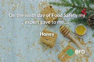 Day 9 Honey - 12 Days of Food Safety - Web Banner